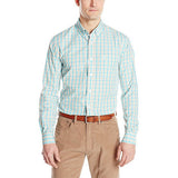 Dockers Men's Long-Sleeve Multi-Color Gingham Button-Front Shirt