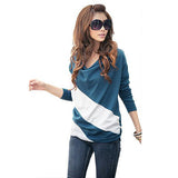 Hee Grand Women Color-Contrasted Loose T-Shirt